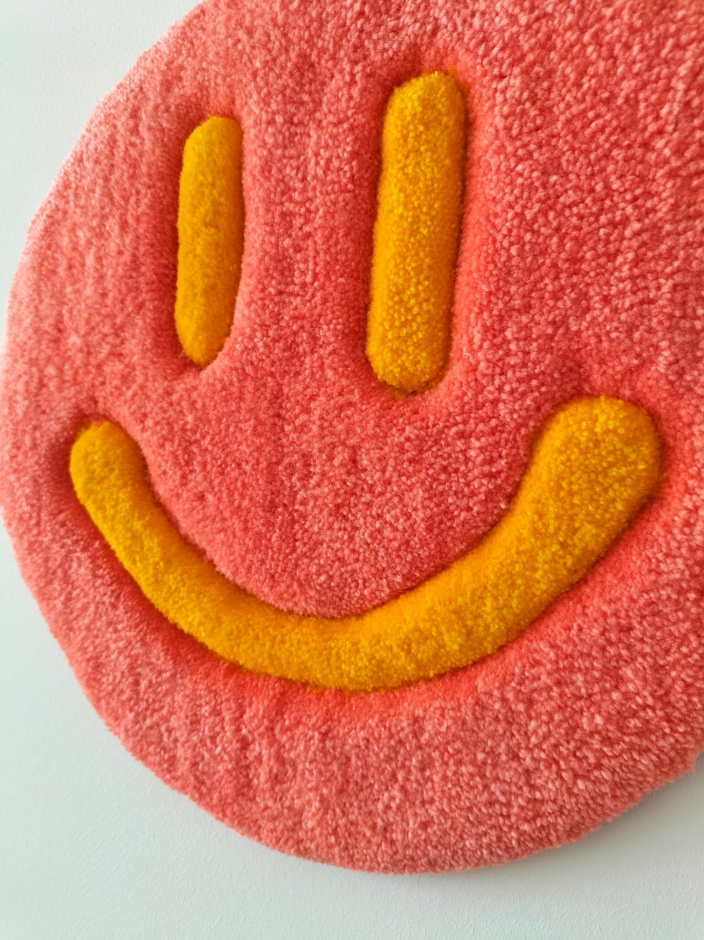 Smiley Handmade Tufted Wall Art