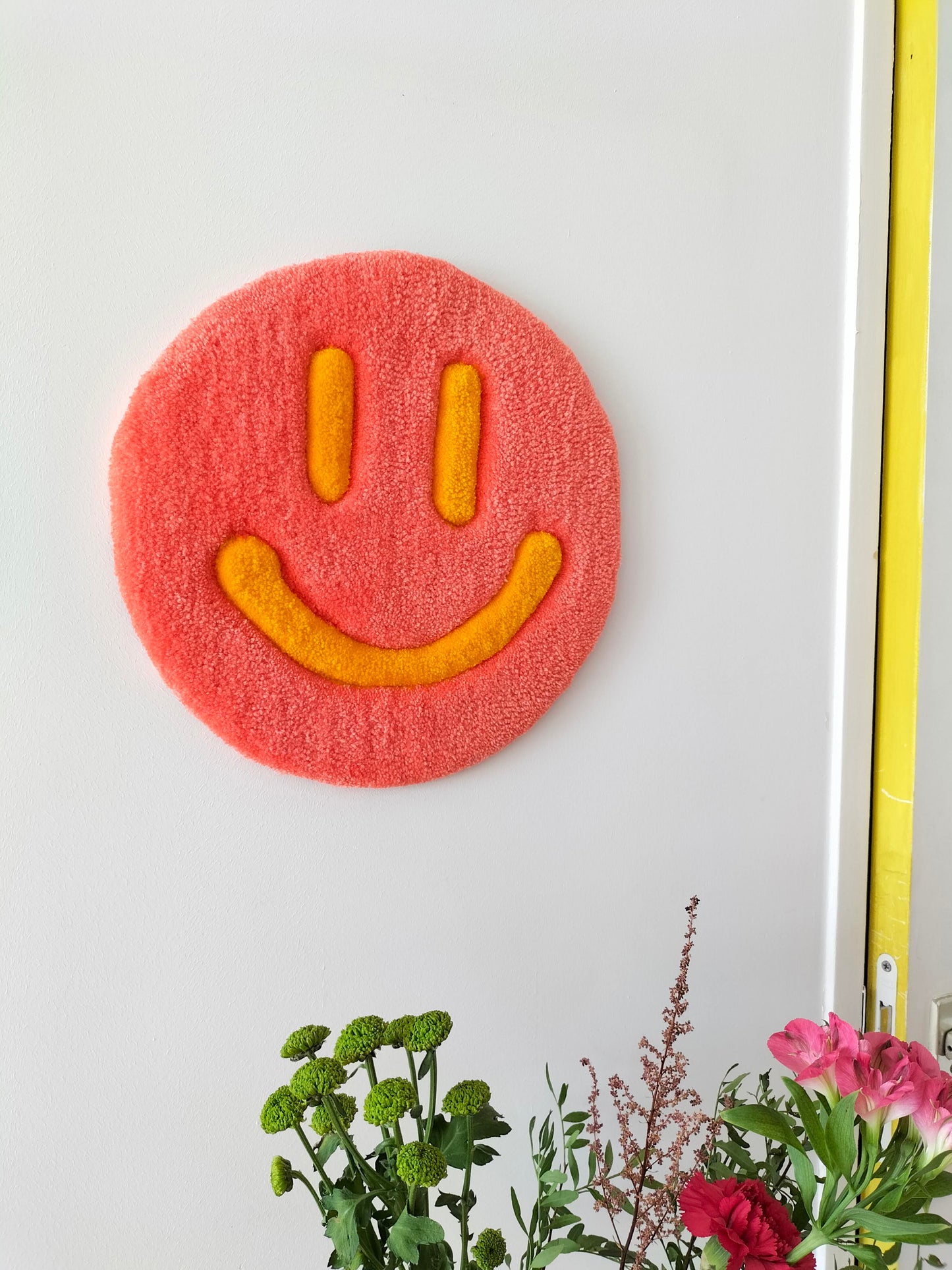Smiley Handmade Tufted Wall Art