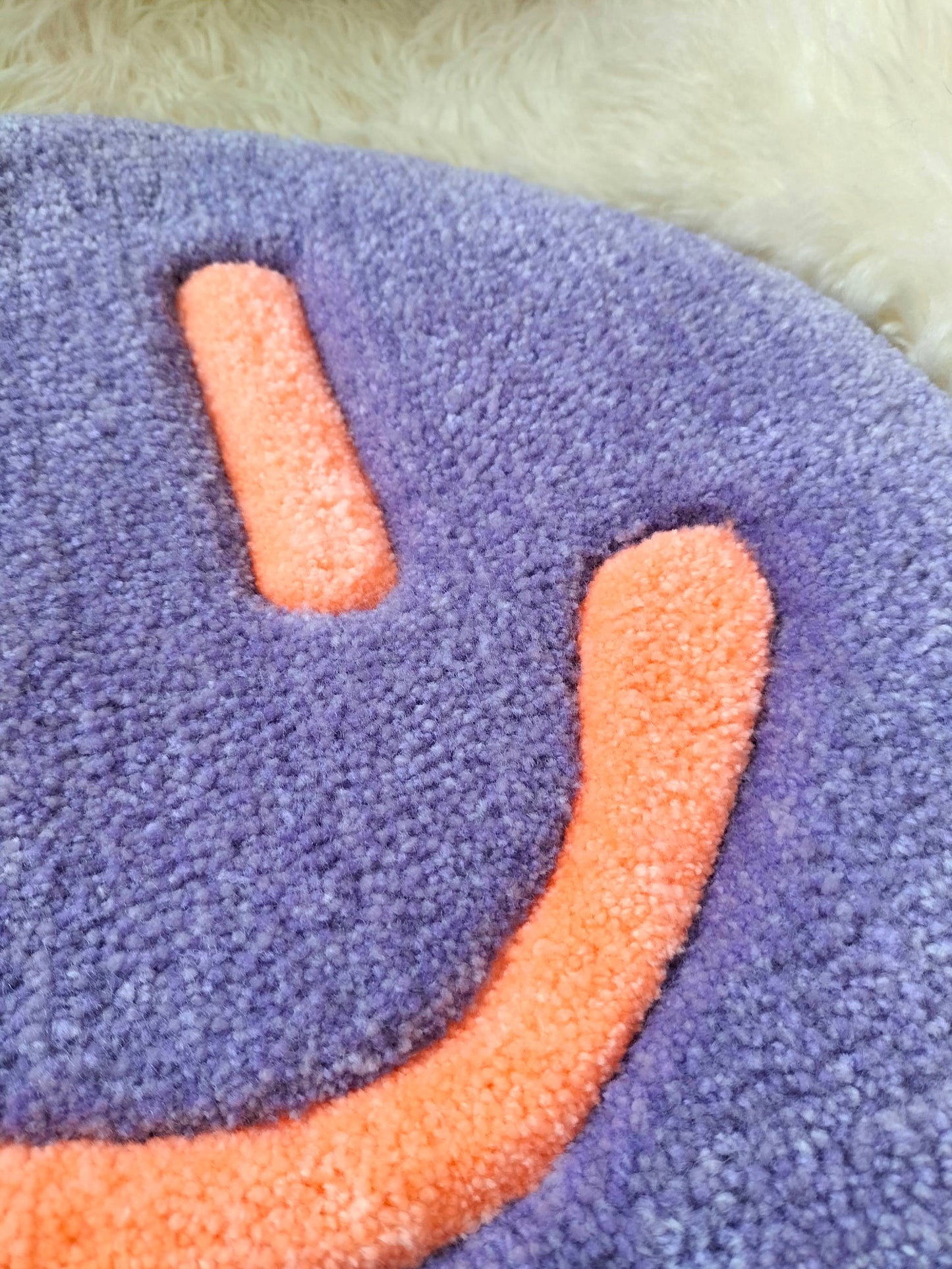 Smiley Handmade Tufted Wall Art