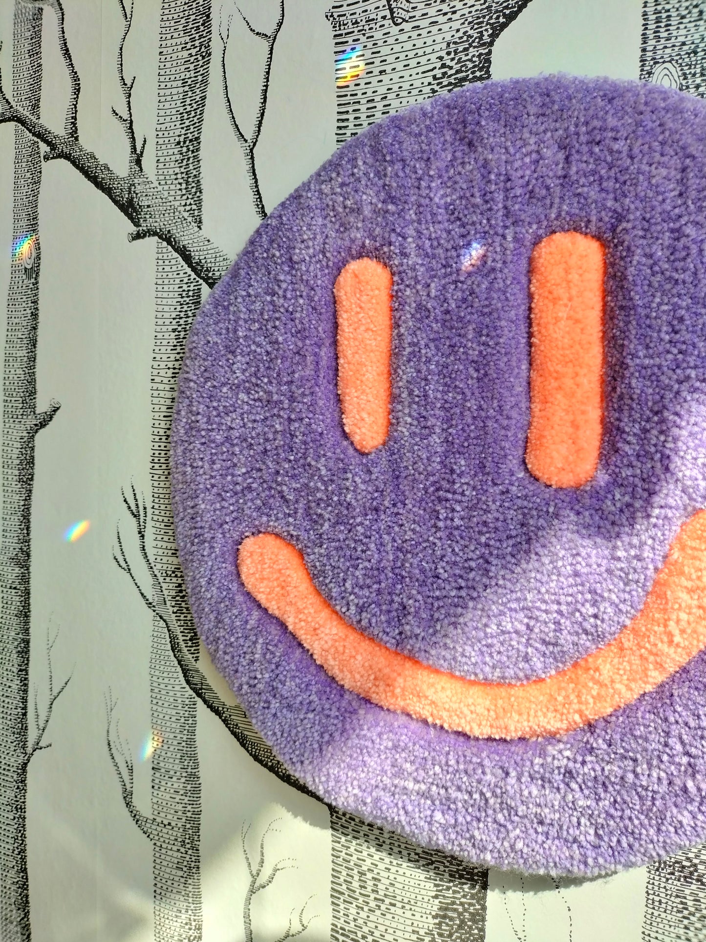 Smiley Handmade Tufted Wall Art