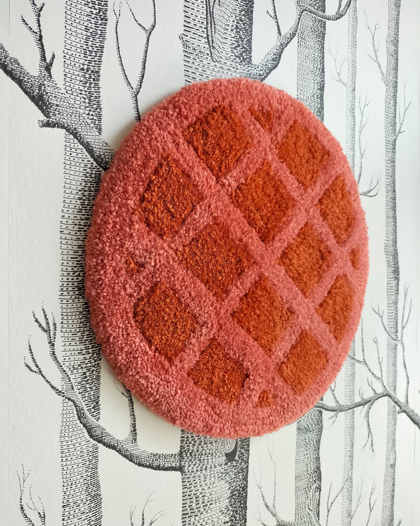 Stroopwafel Handmade Tufted Wall Art