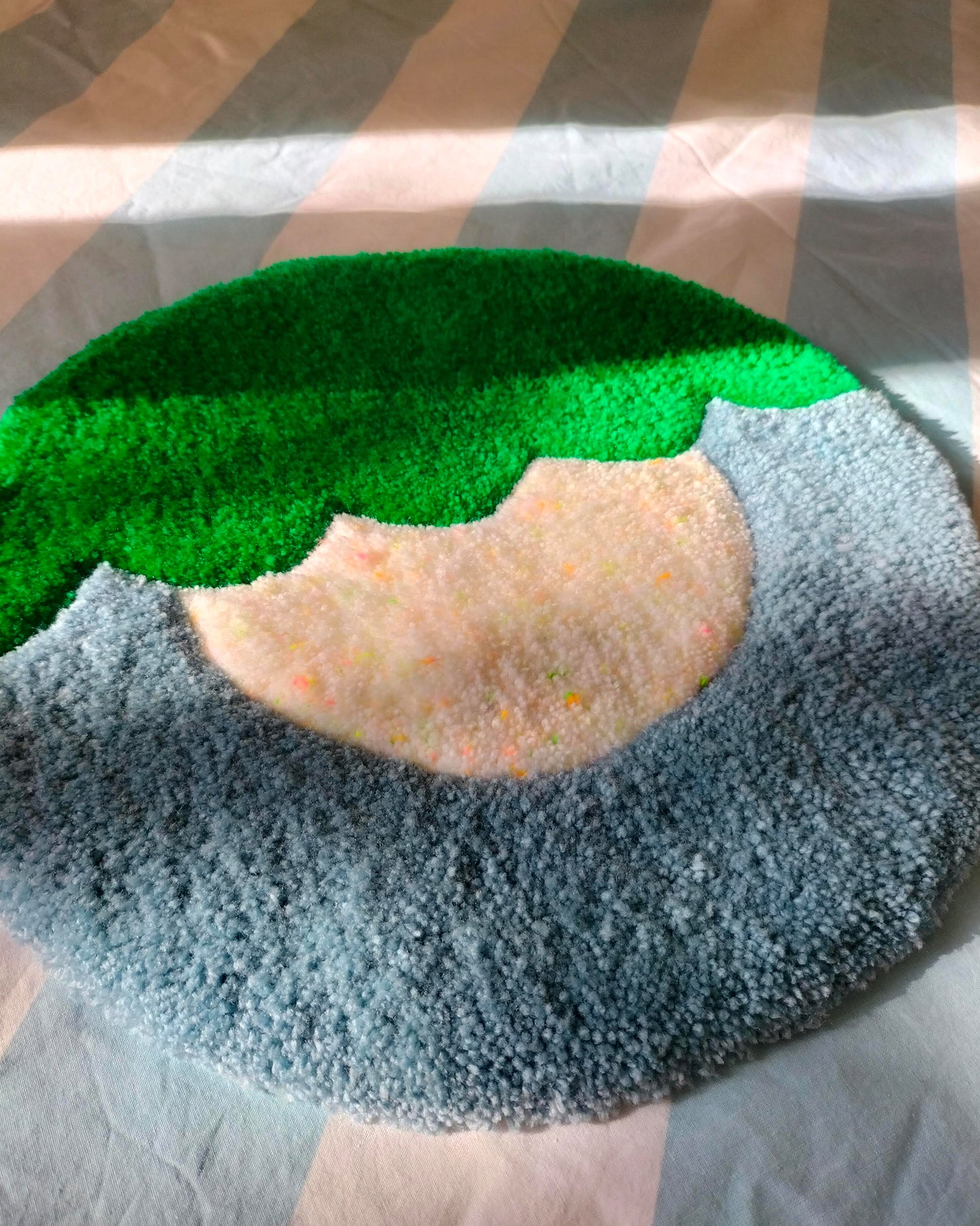 The Green Eye Handmade Tufted Wall Art