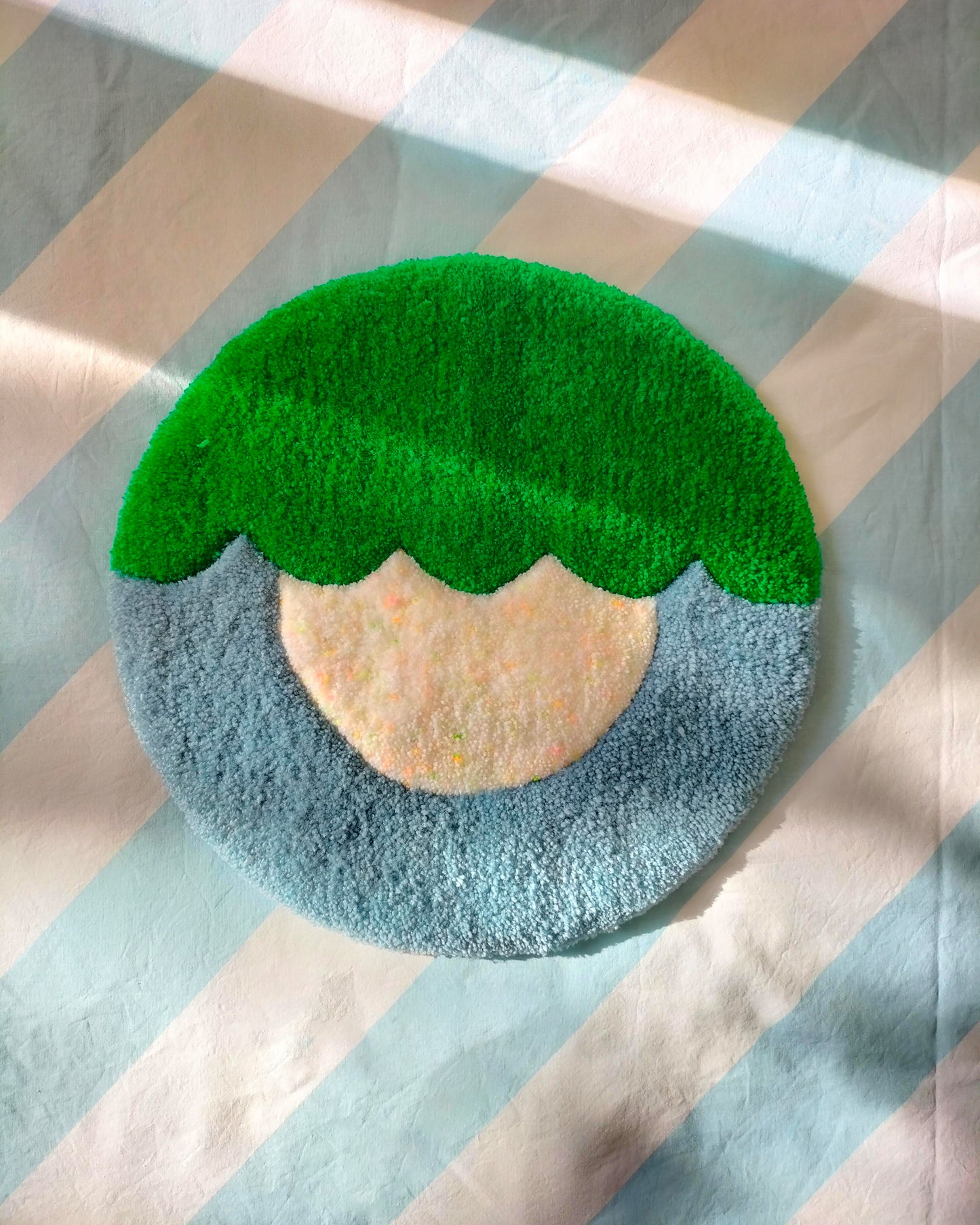 The Green Eye Handmade Tufted Wall Art
