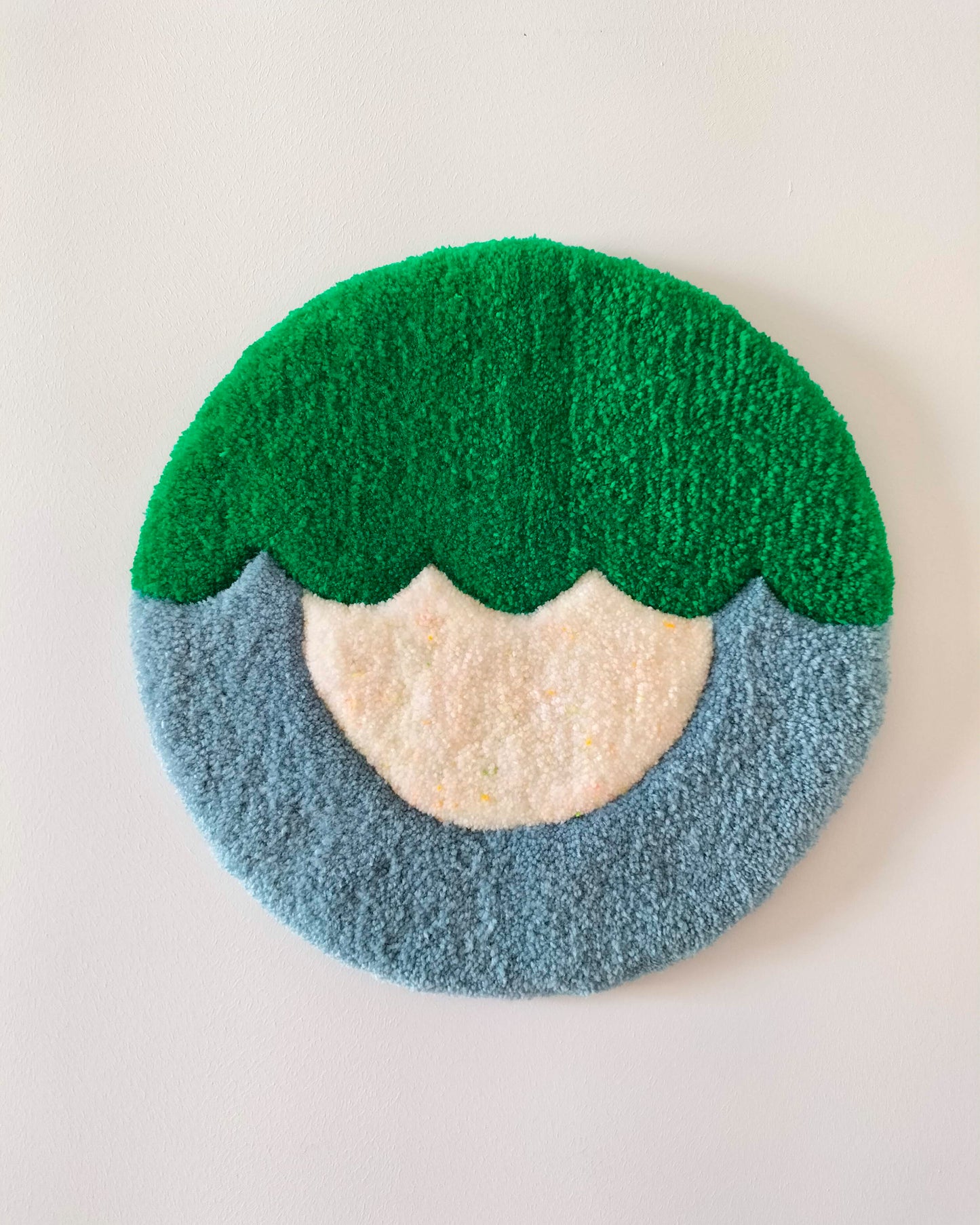 The Green Eye Handmade Tufted Wall Art
