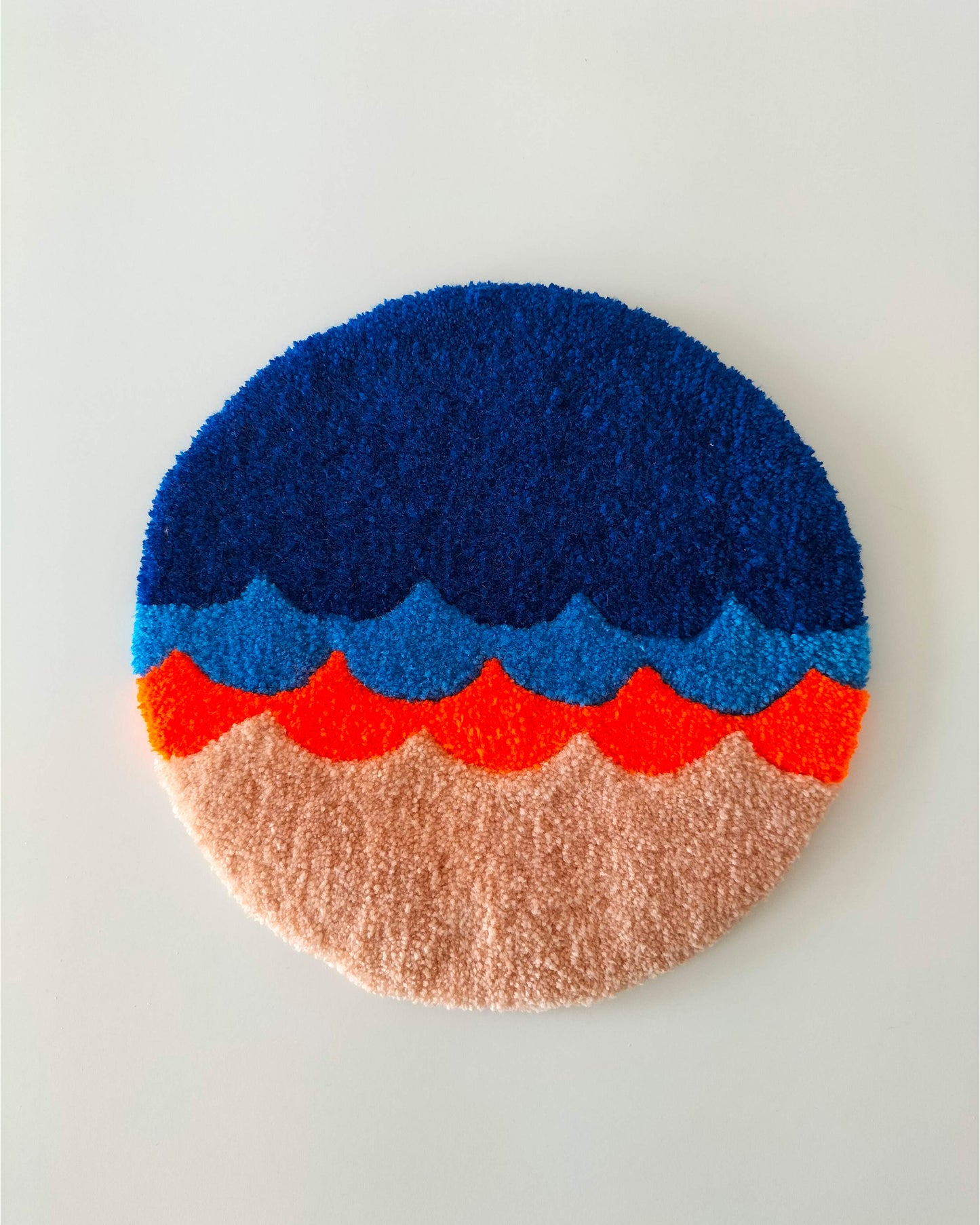 Wavy Handmade Tufted Wall Art