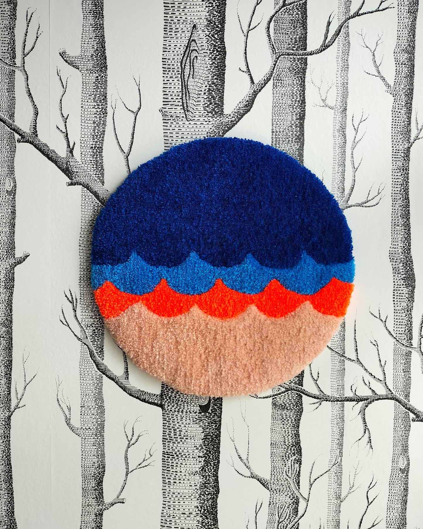Wavy Handmade Tufted Wall Art