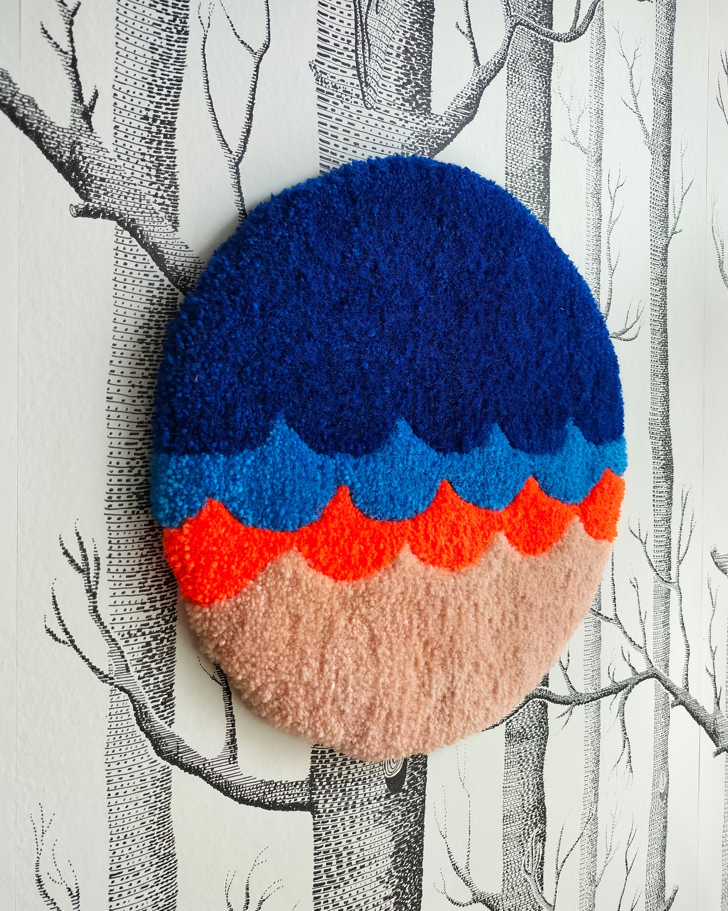 Wavy Handmade Tufted Wall Art