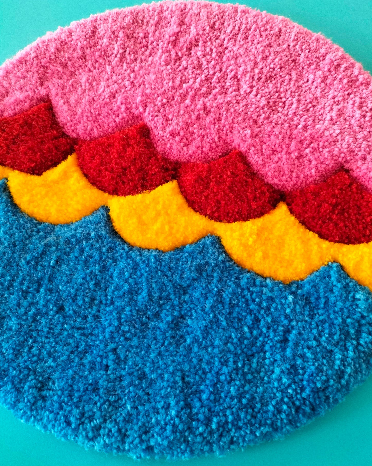 Wavy Handmade Tufted Wall Art