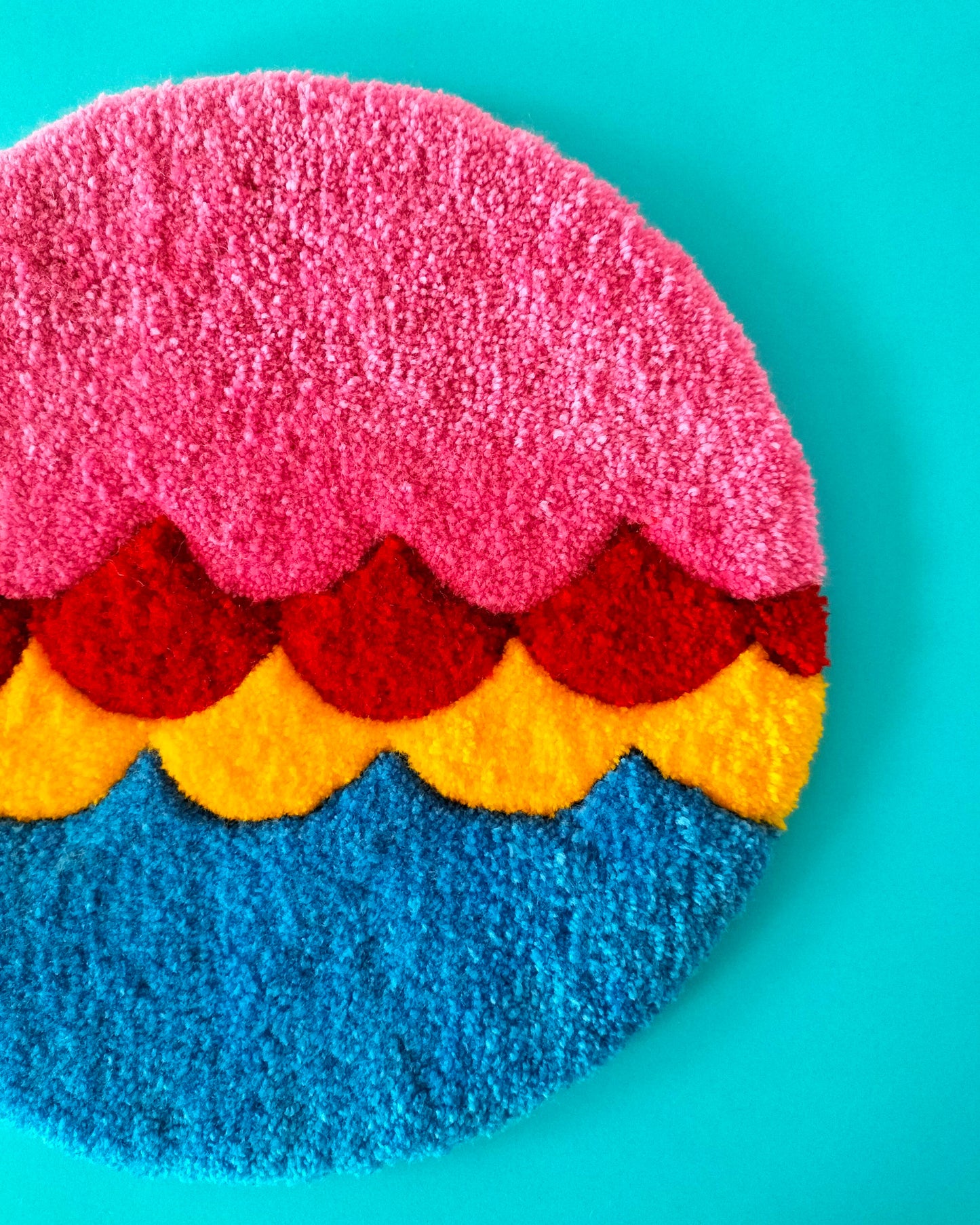 Wavy Handmade Tufted Wall Art