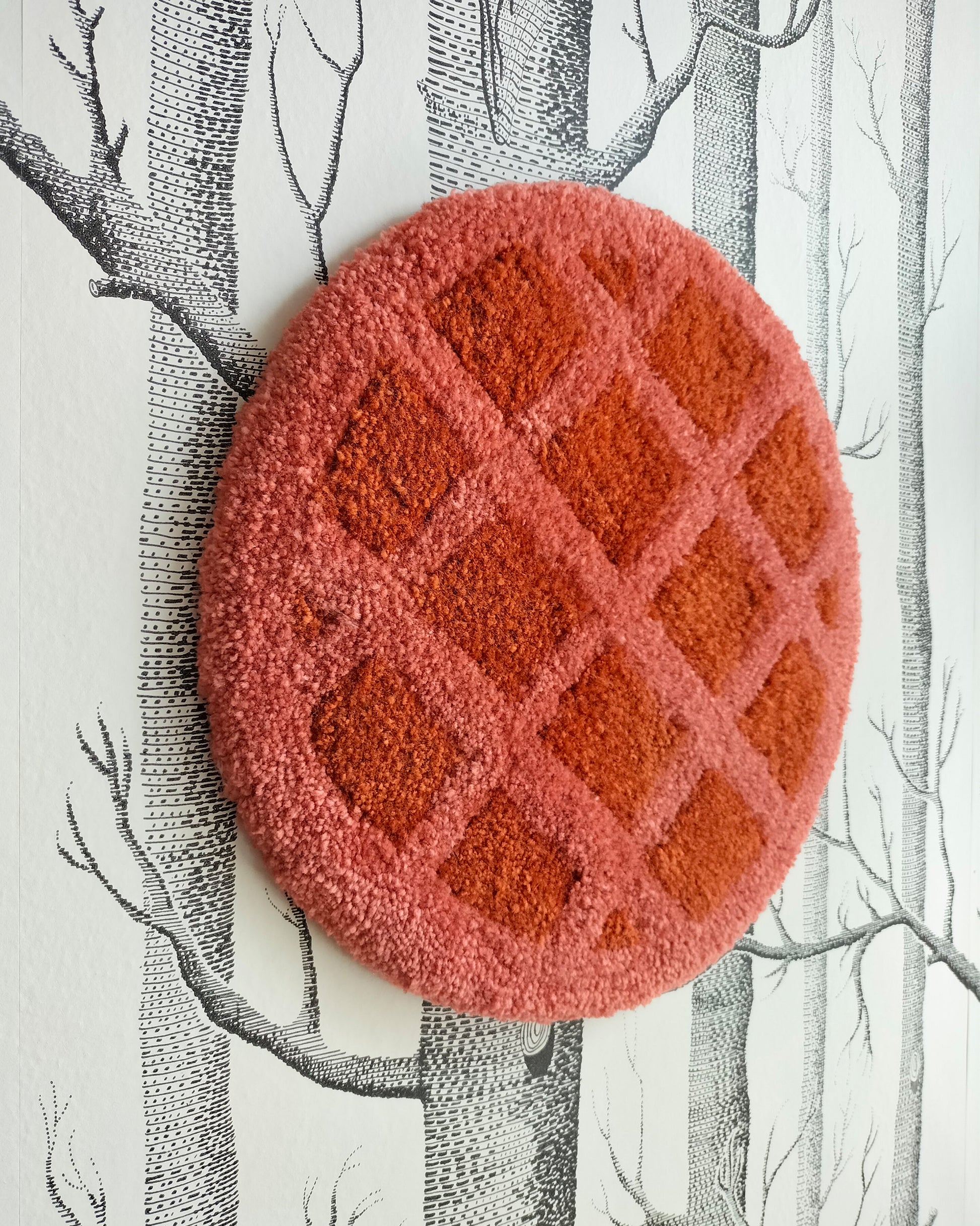 Stroopwafel Handmade Tufted Wall Art